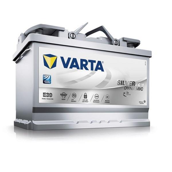 Varta E39 - Batería AGM 12V 70AH 760A +D 278X175X19 - Ruiz