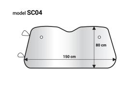 AMIO ACCESORIOS 01534 - PROTECTOR SOLAR PARA PARABRISAS - 150X80 CM