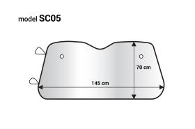 AMIO ACCESORIOS 01535 - PROTECTOR SOLAR PARA PARABRISAS - 145X70 CM