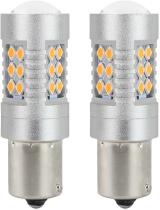 AMIO ACCESORIOS 02580 - LED CANBUS 3030 24SMD 1156 BAU15S PY21W AMBER 12V/24